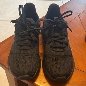 adidas Black Patterned Athletic Shoes